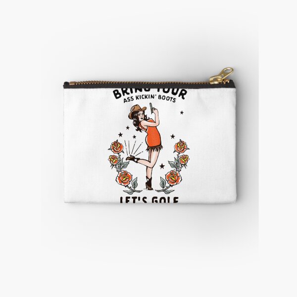 Item preview, Funny Cowgirl Golfing Gift. Kick Ass Women's Let's Golf Design designed and sold by The Whiskey Ginger Design Shop.