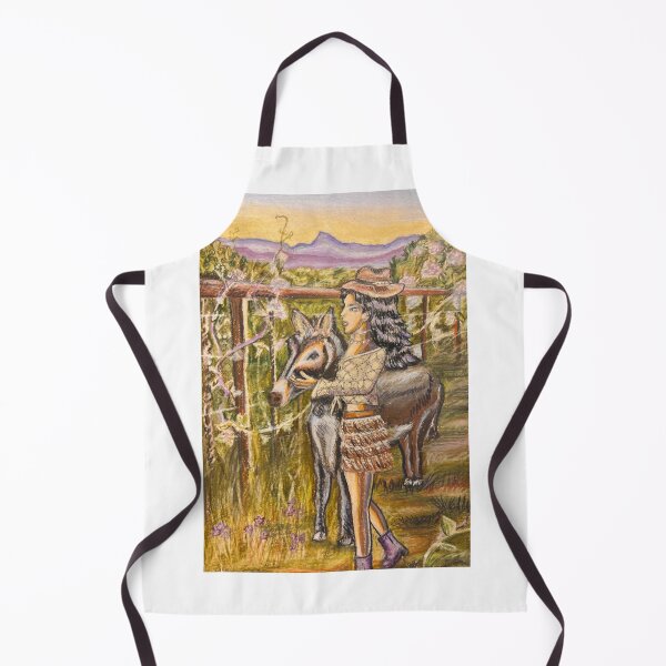 Item preview, A girl and her donkey designed and sold by artworkbyevi.