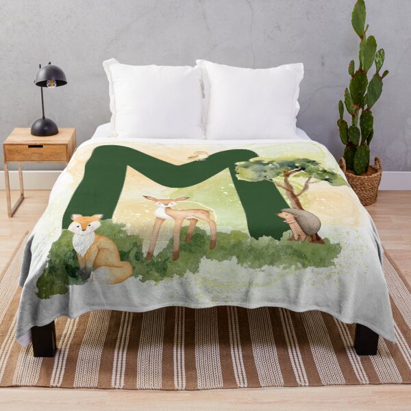 Item preview, Woodland animal series Letter M designed and sold by Tiffany Glassco.