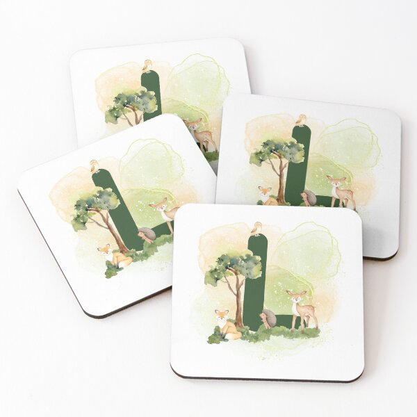 Item preview, Woodland animal series Letter L designed and sold by Tiffany Glassco.