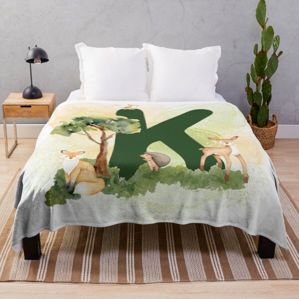 Item preview, Woodland animal Letter K designed and sold by Tiffany Glassco.