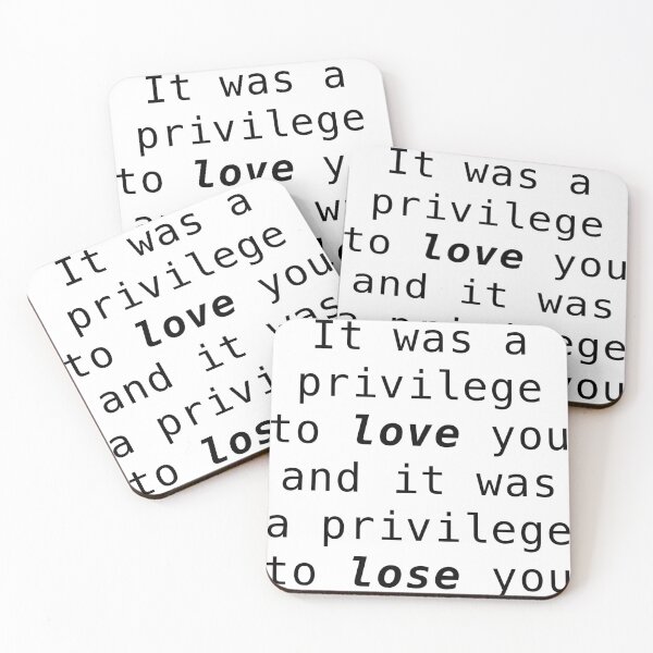 Item preview, "Privilege to Love and Lose You" - Healing Quote Sticker designed and sold by Forgetting The World Co..