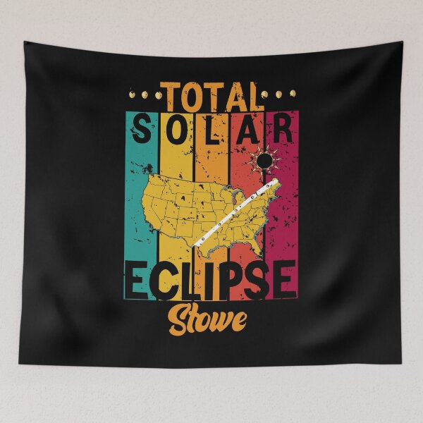 Item preview, Eclipse Memories In Stowe, Total Solar Sclipse Funny Vintage Retro USA 08.04.2024 designed and sold by ArtByKatti.
