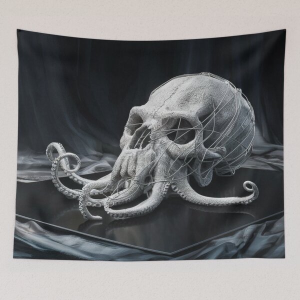 Item preview, Octopus with skull head designed and sold by Jun162007.