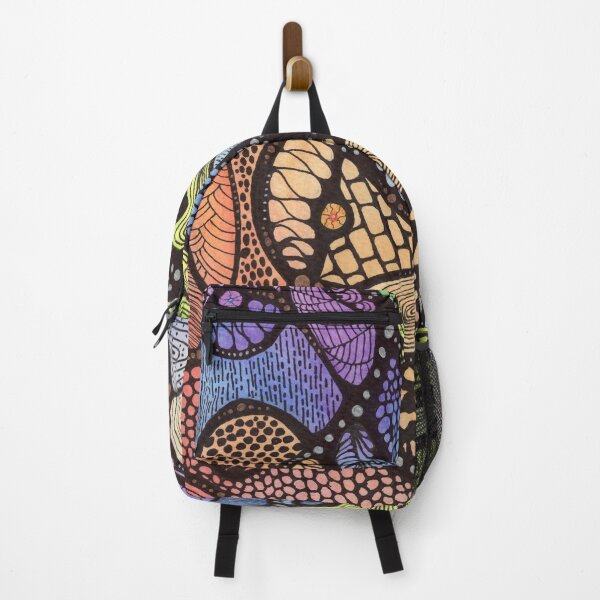 Item preview, Neurographic Rainbow Doodle Watercolor designed and sold by janannes.