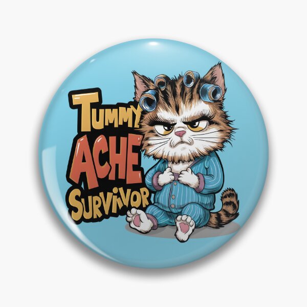 Item preview, Tummy Ache Survivor Cute Cat Lovers Funny designed and sold by jteart.