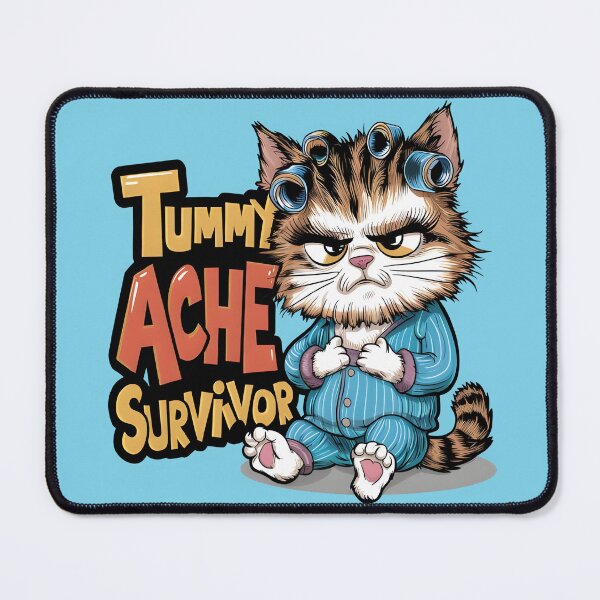 Item preview, Tummy Ache Survivor Cute Cat Lovers Funny designed and sold by jteart.