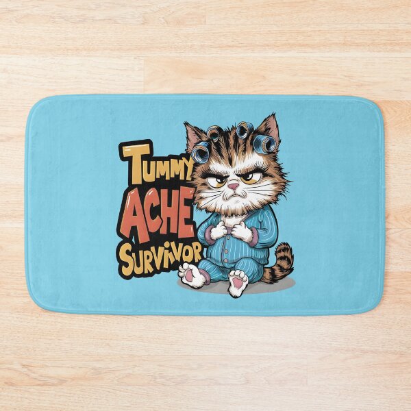 Item preview, Tummy Ache Survivor Cute Cat Lovers Funny designed and sold by jteart.