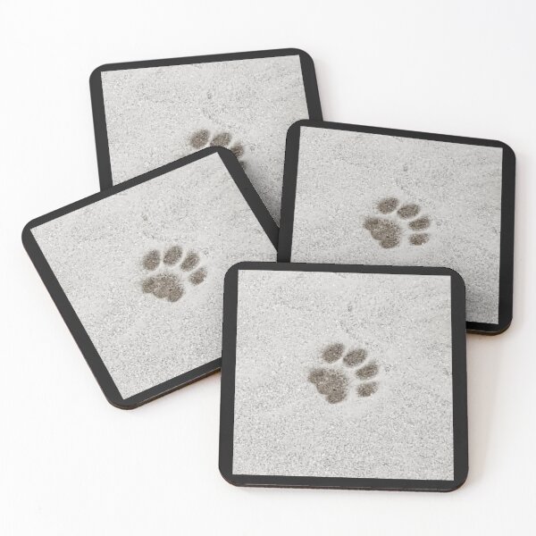 Item preview, Cat Paw Print, First Snowfall of the Year designed and sold by WhiteSoftPetals.
