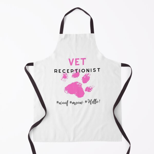 Item preview, Veterinary receptionist - woof, meow, Hello - funny gifts for vet receptionists designed and sold by alczar.