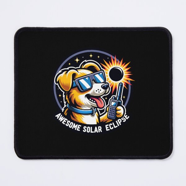 Item preview, Total Solar Eclipse 2024 April 8th Dog Radio Operator Amateur Radio Ham Radio Cool Gifts For Amateur Radio Lovers Radio Operators Amateur Radio Enthusiasts Solar Eclipse fans designed and sold by Waves-of-Art.