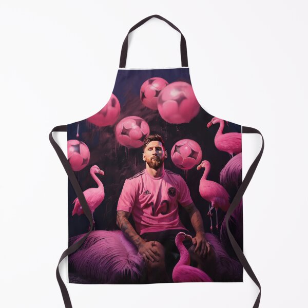 Item preview, Flamingo Fantasy: Messi's Miami Elegance designed and sold by Prompt Football.