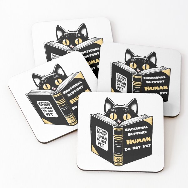 Item preview,  emotional support human do not pet-black cat  designed and sold by toobel.
