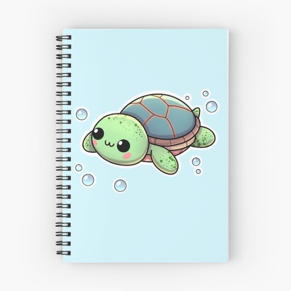 Item preview, Cute turtle swimming designed and sold by Kiskadee-Draw.