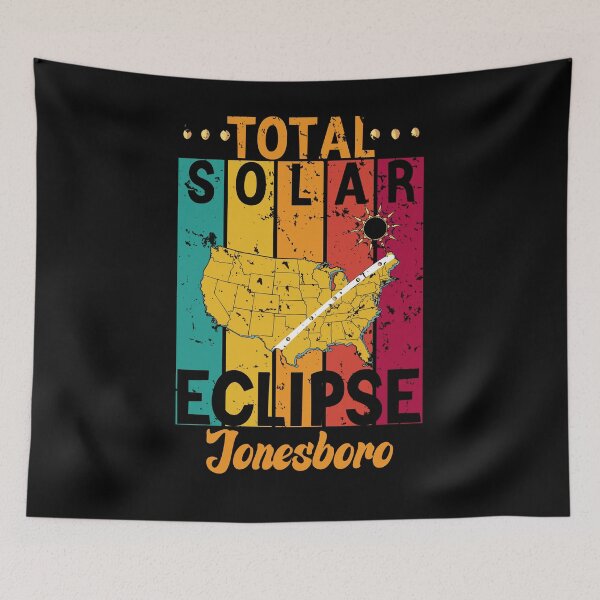 Item preview, Eclipse Memories In Jonesboro, Total Solar Sclipse Funny Vintage Retro USA 08.04.2024 designed and sold by ArtByKatti.