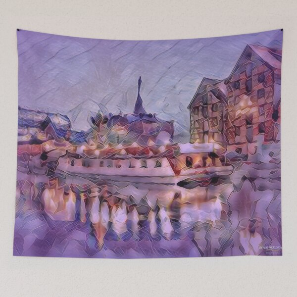 Item preview, Party Boats on the River designed and sold by RiverDeeDesigns.