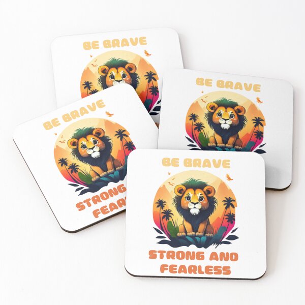 Item preview, Be Brave Strong And Fearless - Lion Cub designed and sold by trendybutterfly.