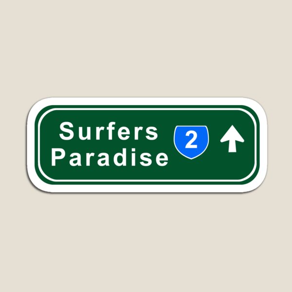 Item preview, Surfers Paradise Street Sign Gold Coast Australia designed and sold by johns-stickerss.