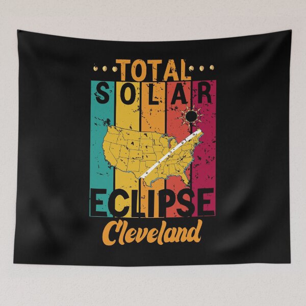 Item preview, Eclipse Memories In Cleveland, Total Solar Sclipse Funny Vintage Retro USA 08.04.2024 designed and sold by ArtByKatti.