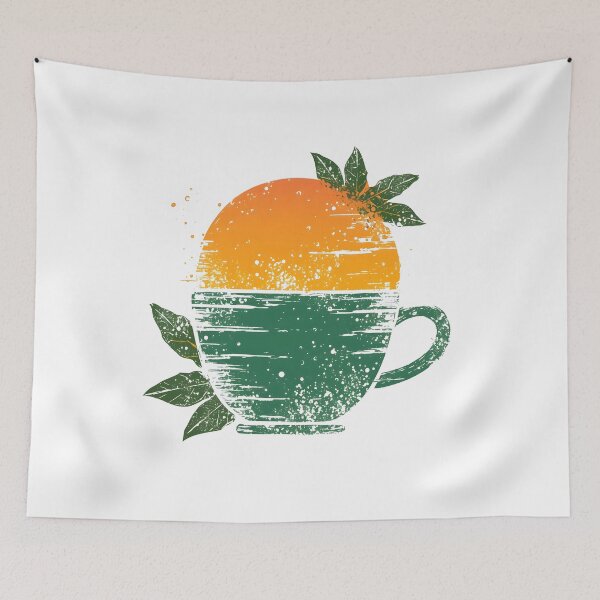 Item preview, Citrus Zen Green Tea Cup - A Refreshing Sip of Nature designed and sold by VoyteksDesigns.