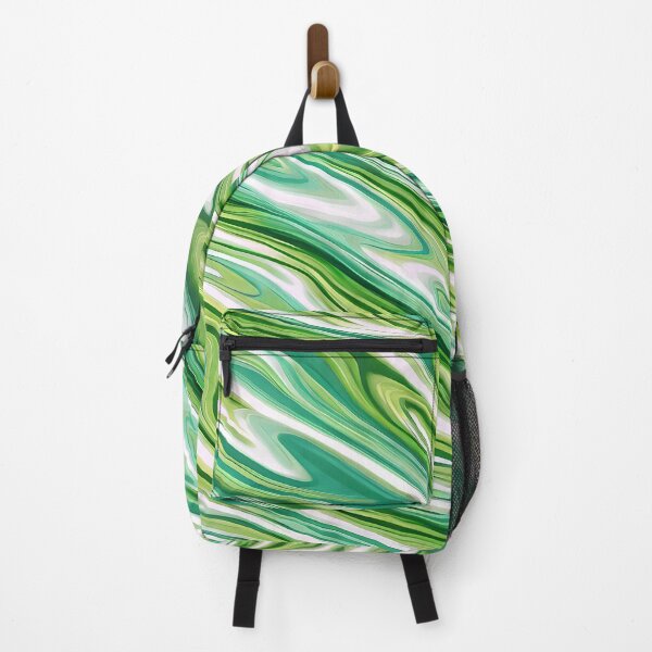 Item preview, #M282: White Green And Teal Waves Groovy Move designed and sold by FarStarL33.