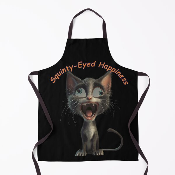 Item preview, Squinty-Eyed Happiness is 1 sarcastic graphic idea for cat lovers/haters :) designed and sold by TomVtX.