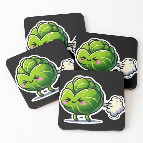 Item preview, Farting Kawaii Brussels Sprout designed and sold by BeardedTree.