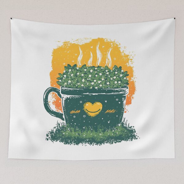 Item preview, Heartwarming Herbal Bliss - Green Tea Love designed and sold by VoyteksDesigns.