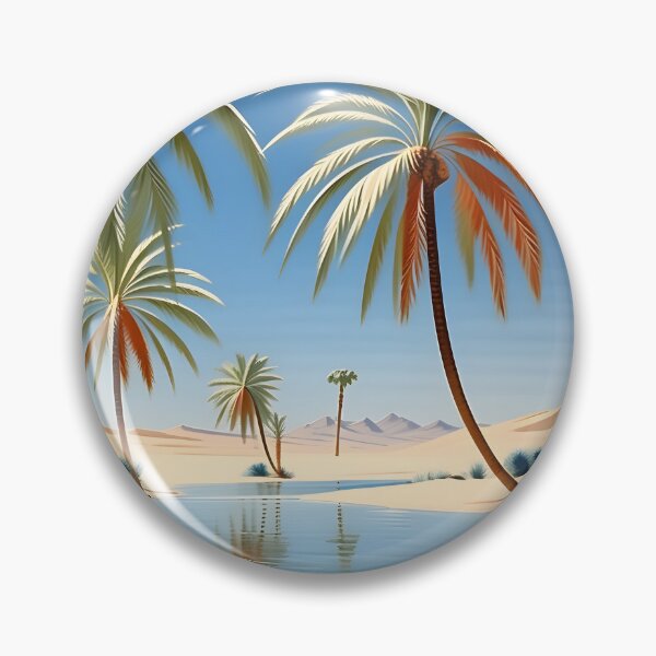 Artikelvorschau, A Quiet Desert Oasis—Sand Dunes and Date Palms entworfen und verkauft von AspirationalArt.