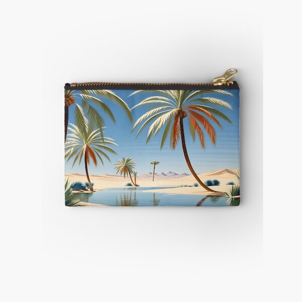 Item preview, A Quiet Desert Oasis—Sand Dunes and Date Palms designed and sold by AspirationalArt.