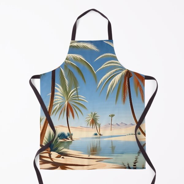 Item preview, A Quiet Desert Oasis—Sand Dunes and Date Palms designed and sold by AspirationalArt.