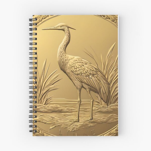 Item preview, OCHER YELLOW COIN A CRANE designed and sold by Ciervo Primavera.