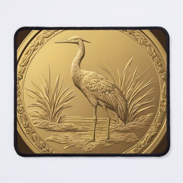 Item preview, OCHER YELLOW COIN A CRANE designed and sold by Ciervo Primavera.