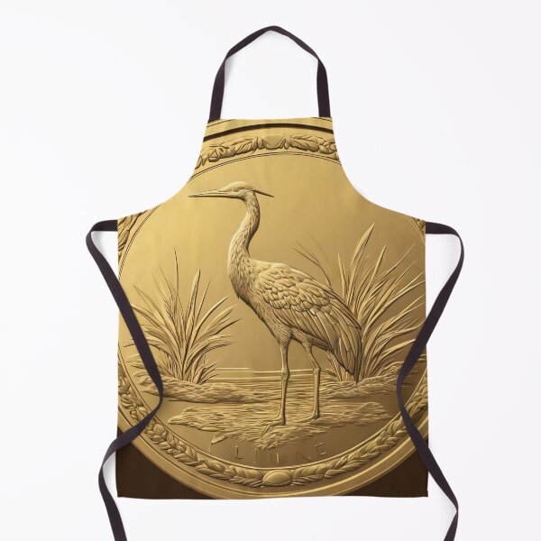 Item preview, OCHER YELLOW COIN A CRANE designed and sold by Ciervo Primavera.