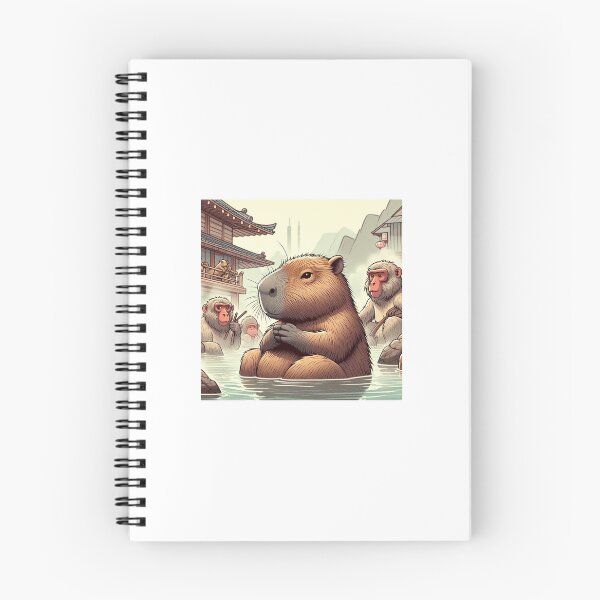 Item preview, Capybara and Japanese Onsen designed and sold by Capybara Art Lover.