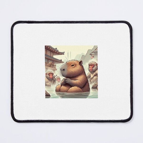 Item preview, Capybara and Japanese Onsen designed and sold by Capybara Art Lover.