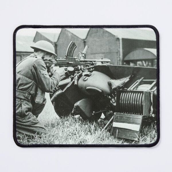 Item preview, WW2 WO 3SW Armoured Bren Carrier Motorcycle Vintage Photograph designed and sold by MilitaryMart.