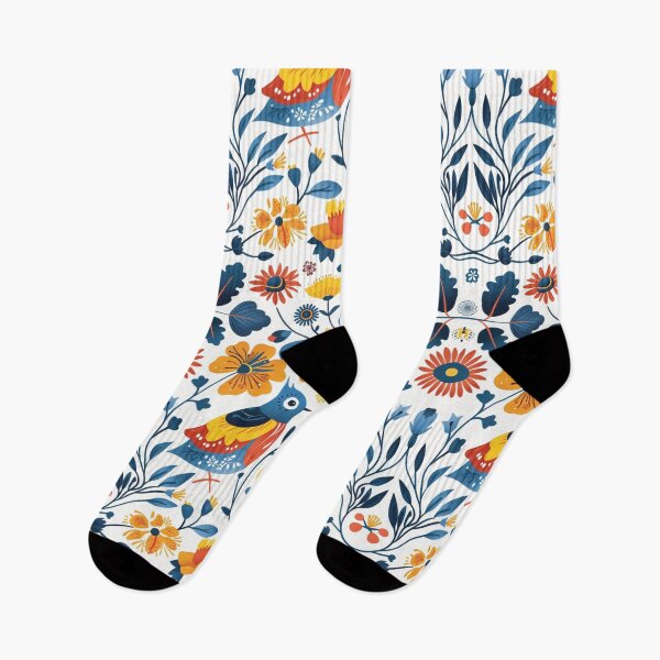 Item preview, Folk Floral Colorful Bird designed and sold by Wagner Brenner.