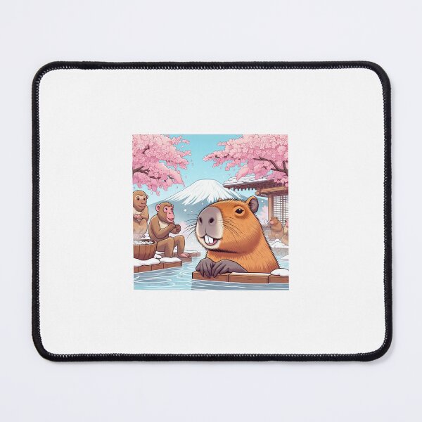 Item preview, Capybara and Japanese Onsen2 designed and sold by Capybara Art Lover.