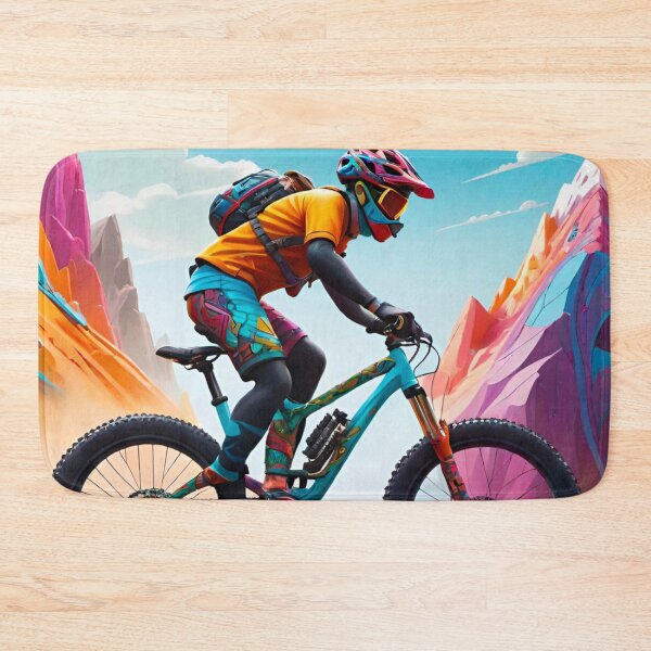 Item preview, Mountain Shredder: MTB Rider Ripping Through the Peaks designed and sold by GrizzlyCollective.