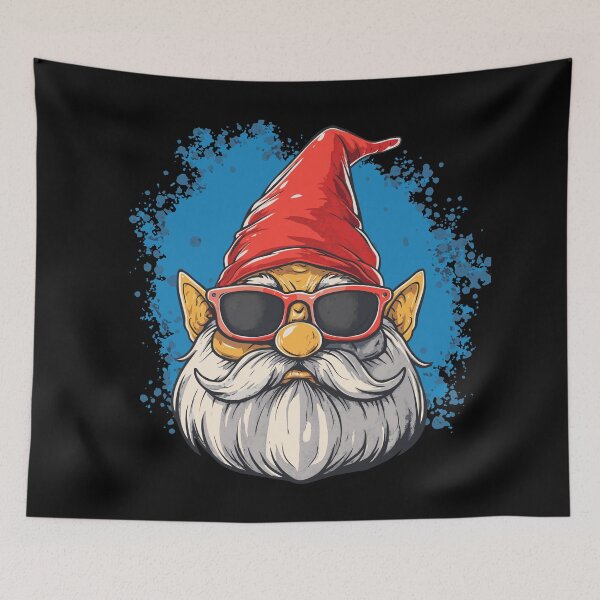 Item preview, Funny garden gnome with sunglasses designed and sold by drizzd.
