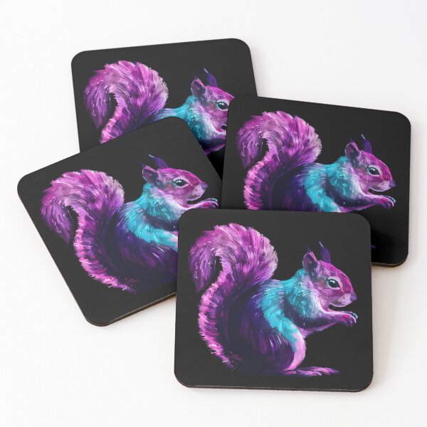 Item preview, Neon squirrel painting designed and sold by Paul-Place.