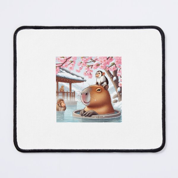 Item preview, Capybara and Japanese Onsen4 designed and sold by Capybara Art Lover.