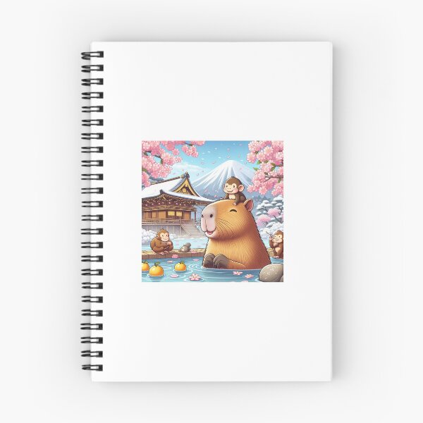 Item preview, Capybara and Japanese Onsen6 designed and sold by Capybara Art Lover.