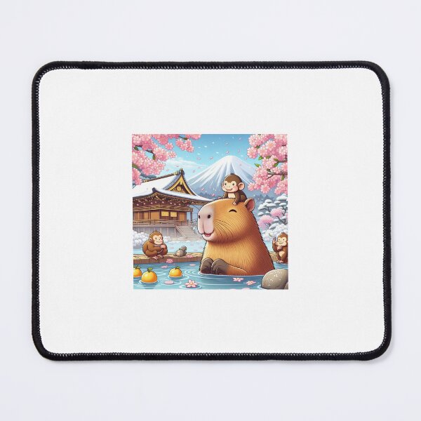 Item preview, Capybara and Japanese Onsen6 designed and sold by Capybara Art Lover.