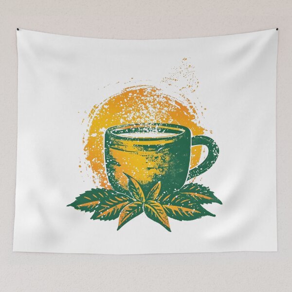 Item preview, Sun-Kissed Green Tea Embrace - A Sip of Vitality designed and sold by VoyteksDesigns.