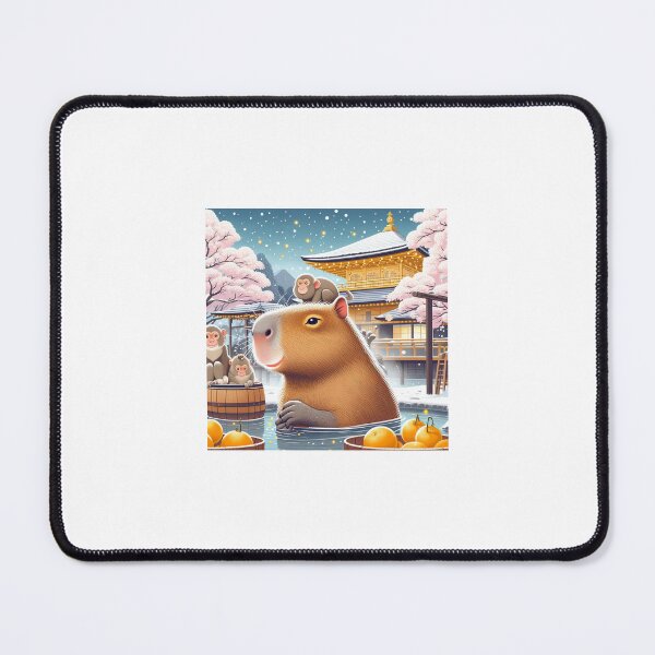 Item preview, Capybara and Japanese Onsen7 designed and sold by Capybara Art Lover.