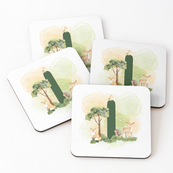 Item preview, Woodland animals series Letter I designed and sold by Tiffany Glassco.