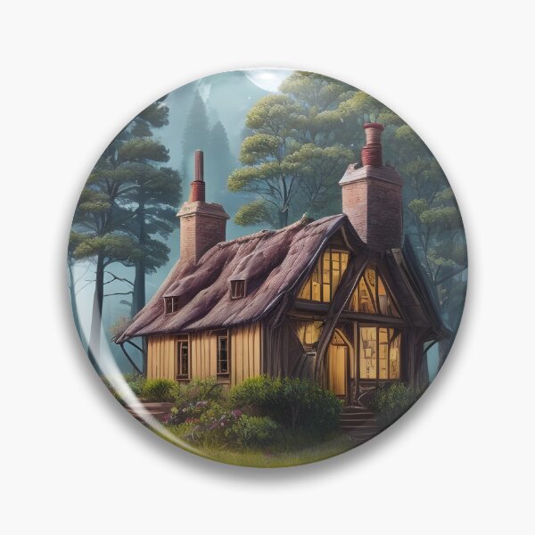 Item preview, Tranquil Riverfront Lodge in the Woods designed and sold by ArtistryTouch.