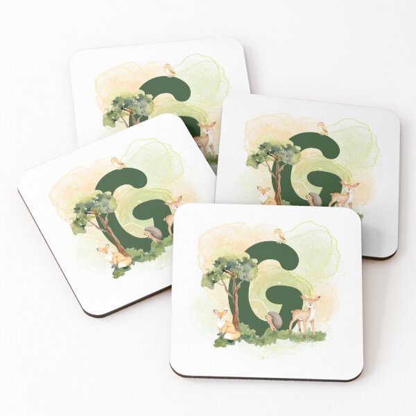 Item preview, Woodland animal series, Letter G designed and sold by Tiffany Glassco.